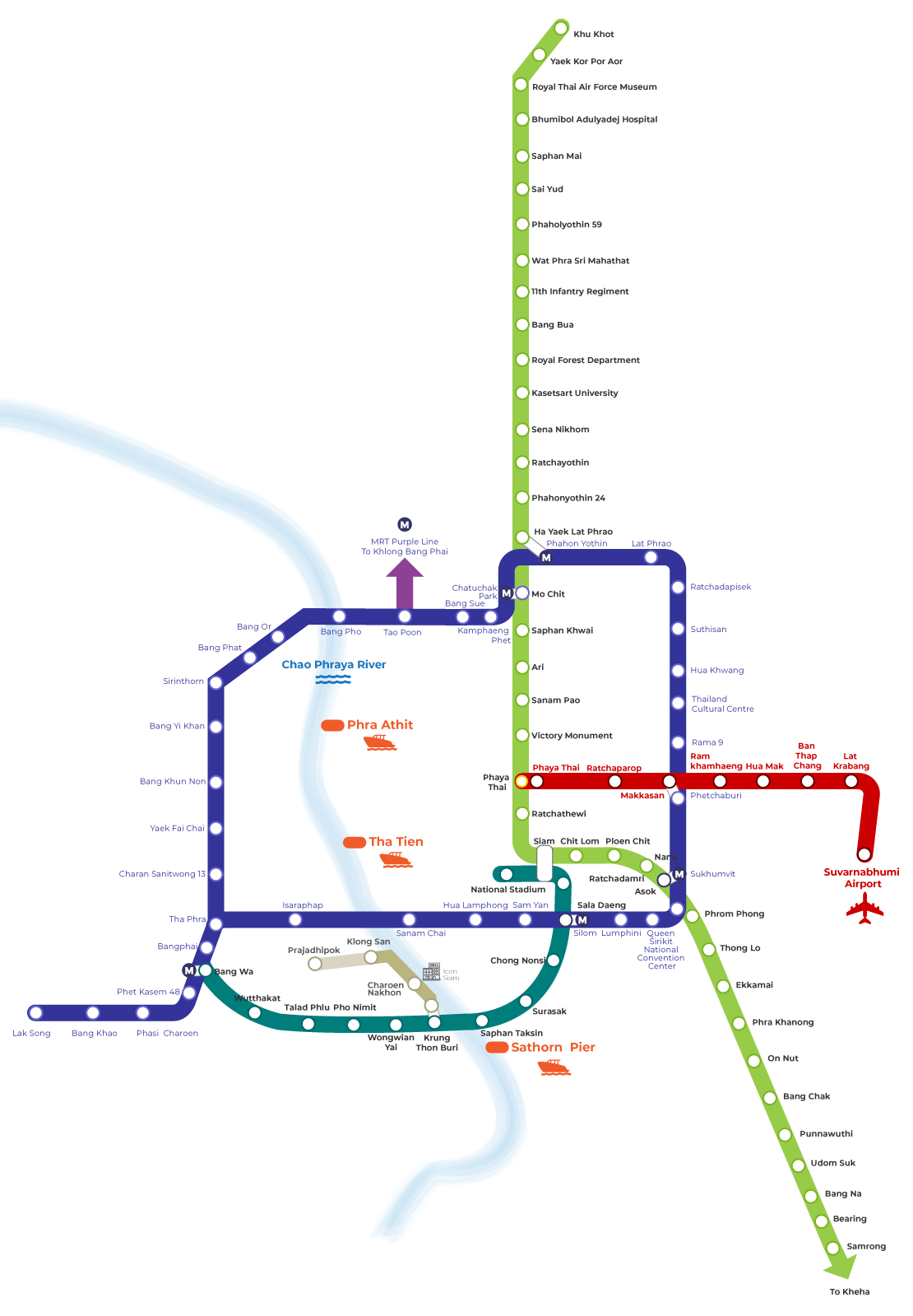 Bangkok MRT Map 2023 – Bangkok BTS & MRT Map